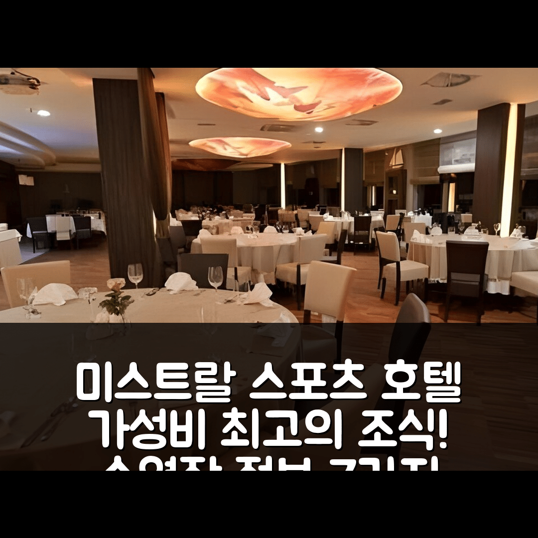 그니에비노 숙소 여행 호텔 추천 미스트랄 스포츠 호텔 | 가성비 뛰어난 조식과 수영장 정보 7가지