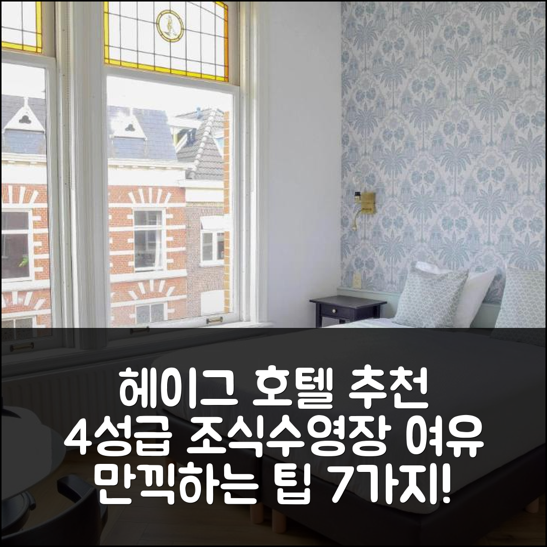 헤이그 숙소 여행 호텔 세벨 | 4성급 조식과 수영장으로 즐기는 완벽한 여유 7가지 팁