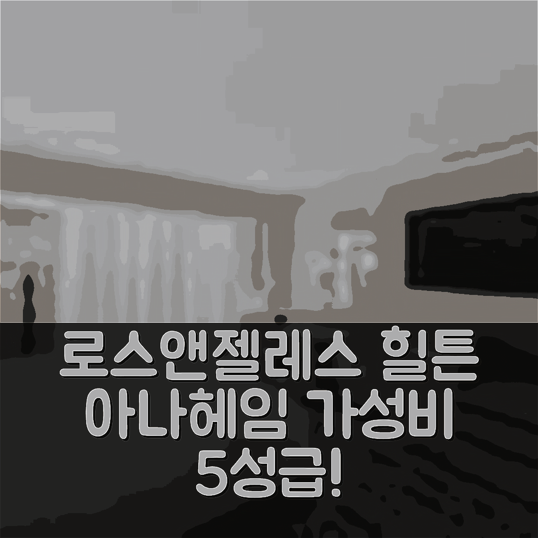 로스앤젤레스 숙소 여행 호텔 추천 힐튼 아나헤임 | 가성비 5성급 조식 수영장 7가지 매력 있는 팁