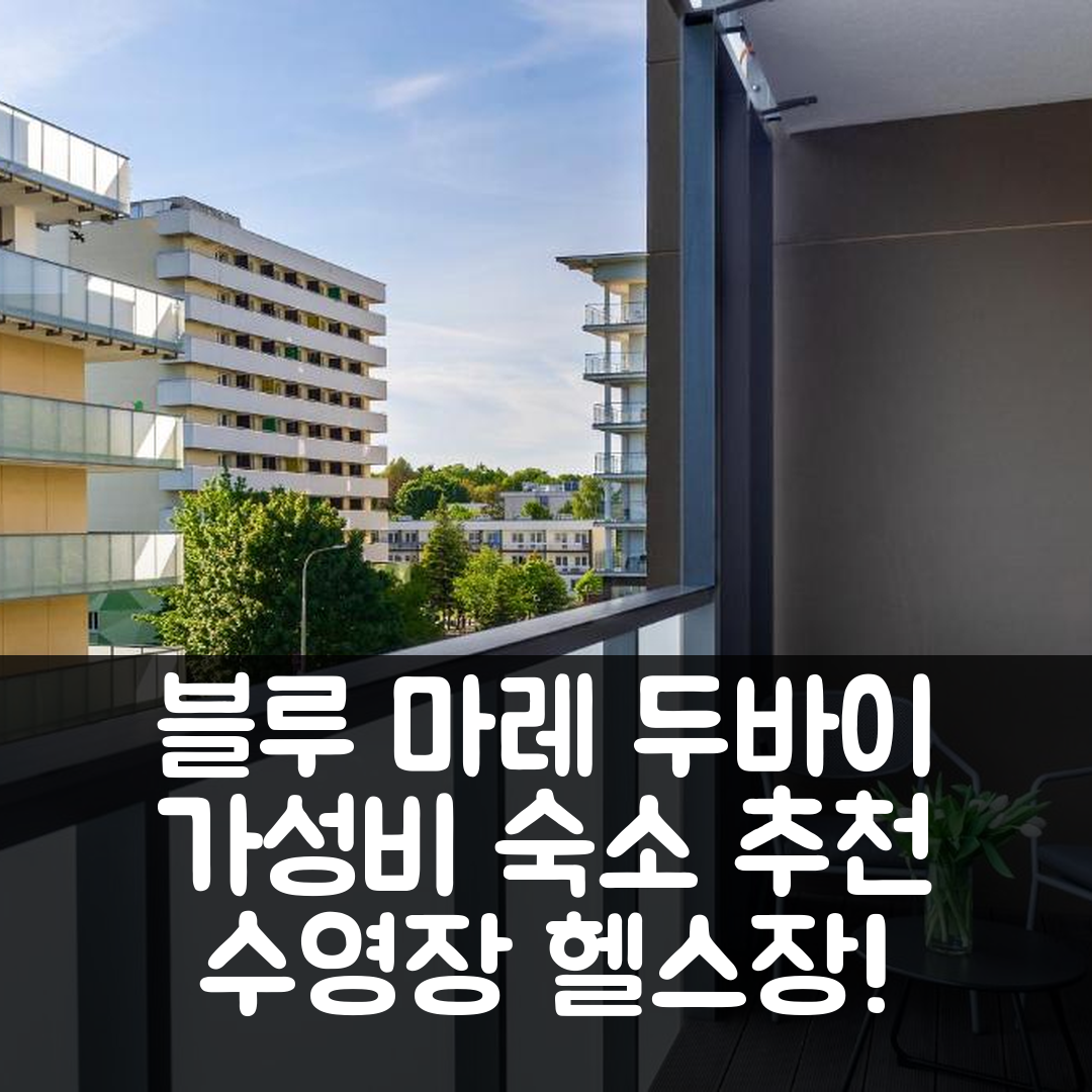 콜로브레크 숙소 여행 호텔 추천 블루 마레 두바이 | 수영장과 헬스장 완벽 가성비 5가지 이유