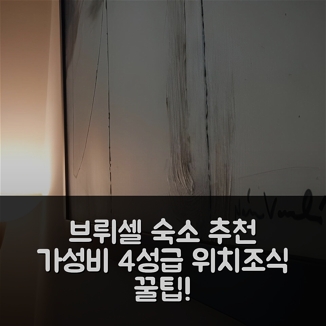 브뤼셀 숙소 여행 호텔 추천 아파트브뤼셀 | 가성비 뛰어난 4성급 위치와 조식 정보 7가지