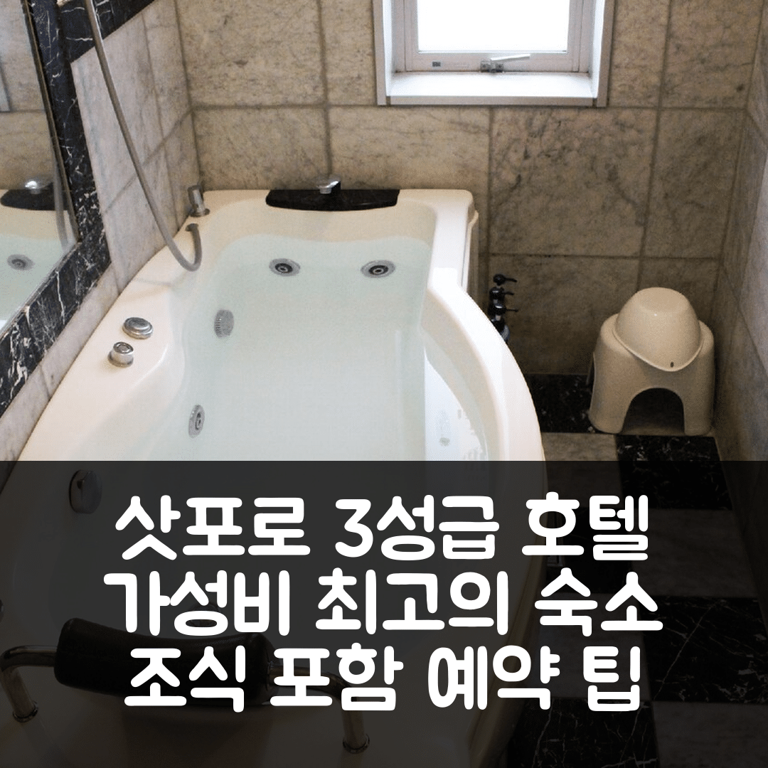 삿포로 숙소 여행 호텔 추천 앰스 뉴 타워 | 3성급 조식과 가성비 좋은 위치 및 예약 팁 5가지