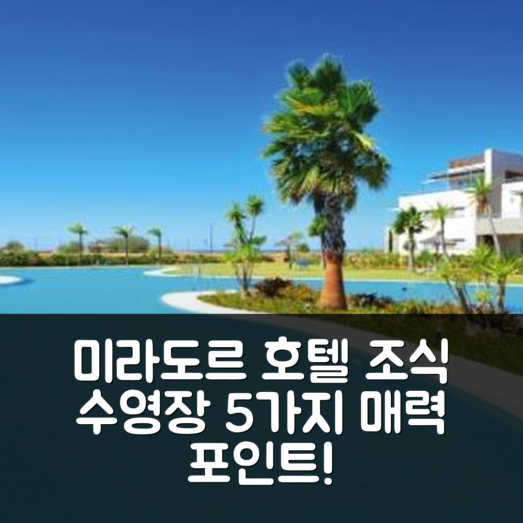 카르타야 숙소 여행 호텔 추천 미라도르 알토스 델 롬피도 호텔 | 조식과 수영장으로 즐기는 5가지 매력 포인트