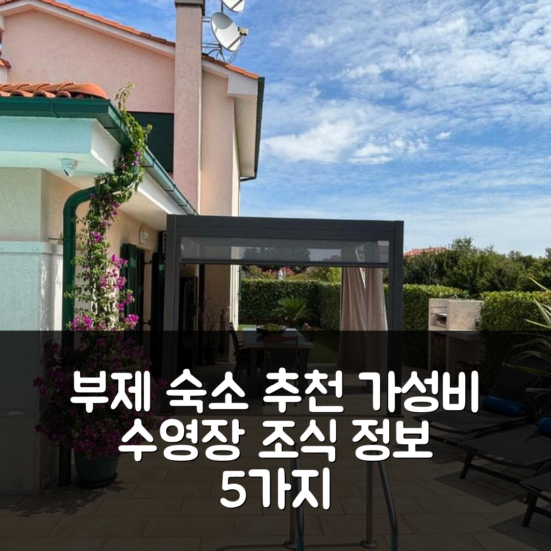 부제 숙소 여행 호텔 추천 빌라 루치아나 스파 하우스 | 가성비 좋은 수영장과 조식 정보 5가지