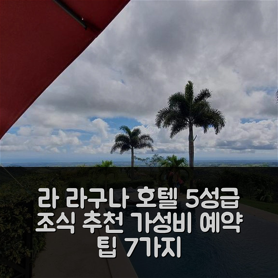 라 라구나 숙소 여행 호텔 추천 호크스 네스트 비앤드 브렉퍼스트 | 5성급 조식과 가성비 좋은 예약 팁 7가지