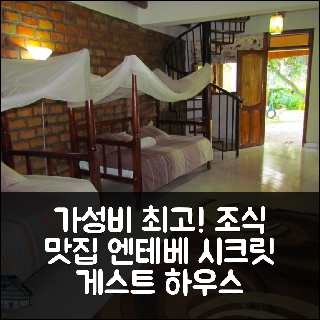 엔테베 숙소 여행 호텔 추천 시크릿 게스트 하우스 | 가성비와 조식이 뛰어난 5가지 이유