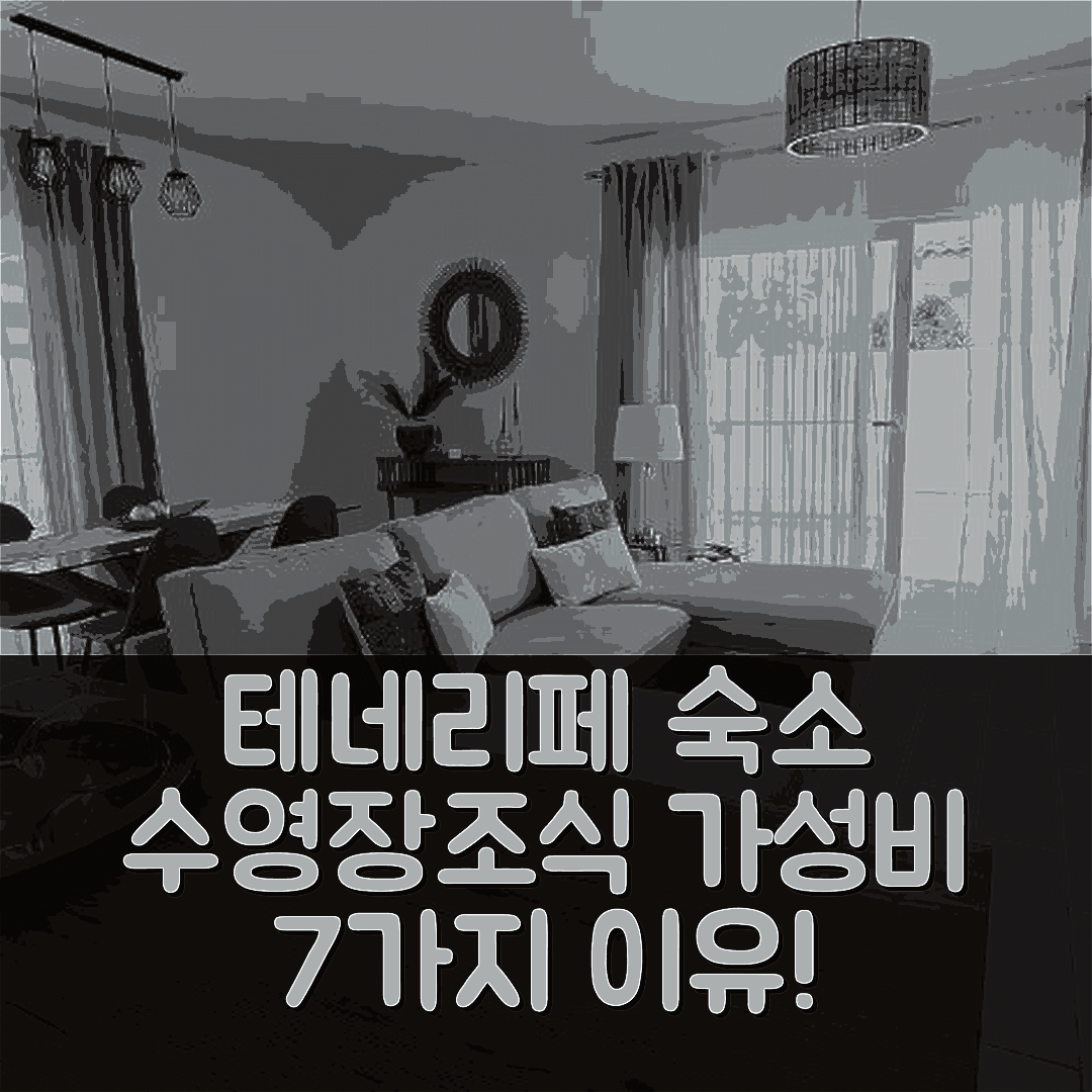 테네리페 숙소 여행 호텔 추천 빌라 마그놀리아 | 수영장과 조식으로 즐기는 가성비 높은 7가지 이유